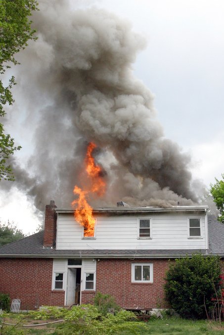 lAWRENCE ROOFER FIRE